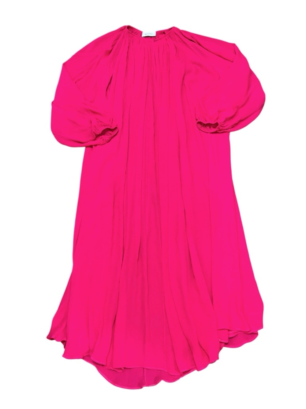 Matteau Silk Long Sleeve Sheer Flowy Maxi Dress